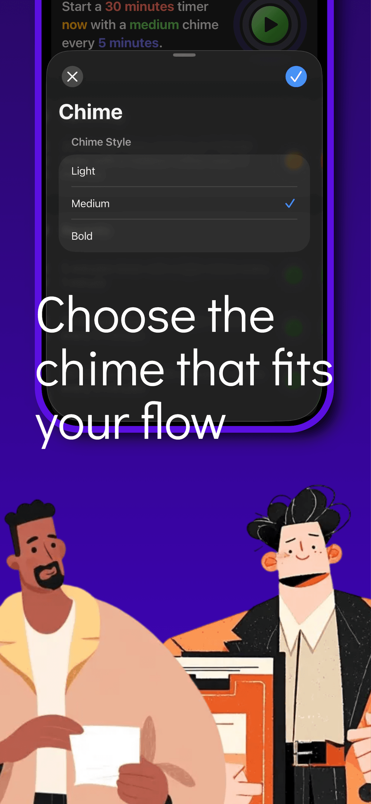 Chimely countdown timer screen 4